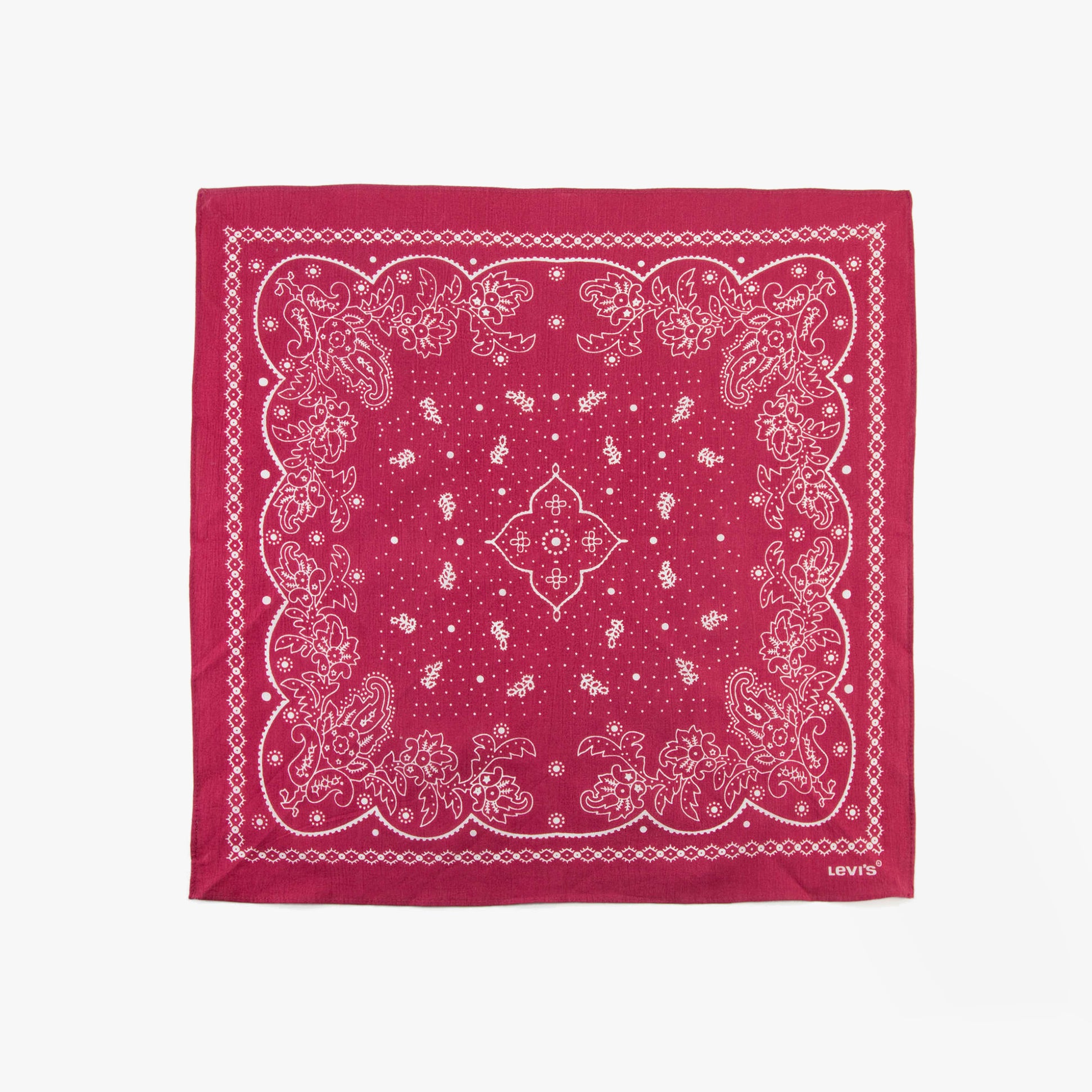 Levi's PAISLEY BANDANA Mens Scarf Red
