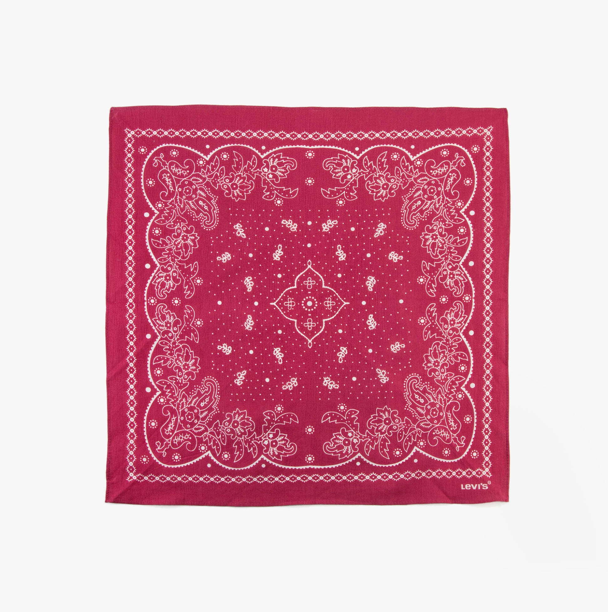 Levi's PAISLEY BANDANA Mens Scarf Red