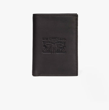 Levi's VINTAGE TWO HORSE VERTICAL COIN Mens Wallet Brown