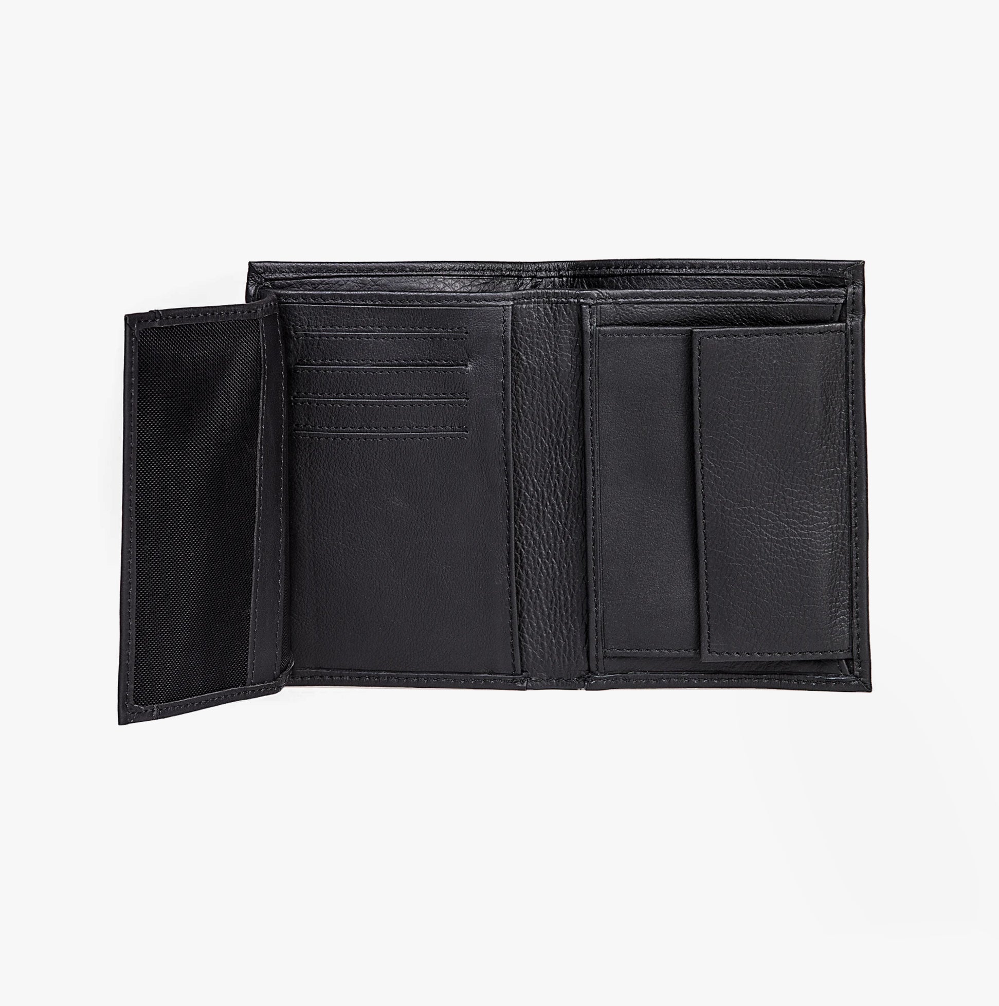 Levi's VINTAGE TWO HORSE VERTICAL COIN Mens Wallet Black