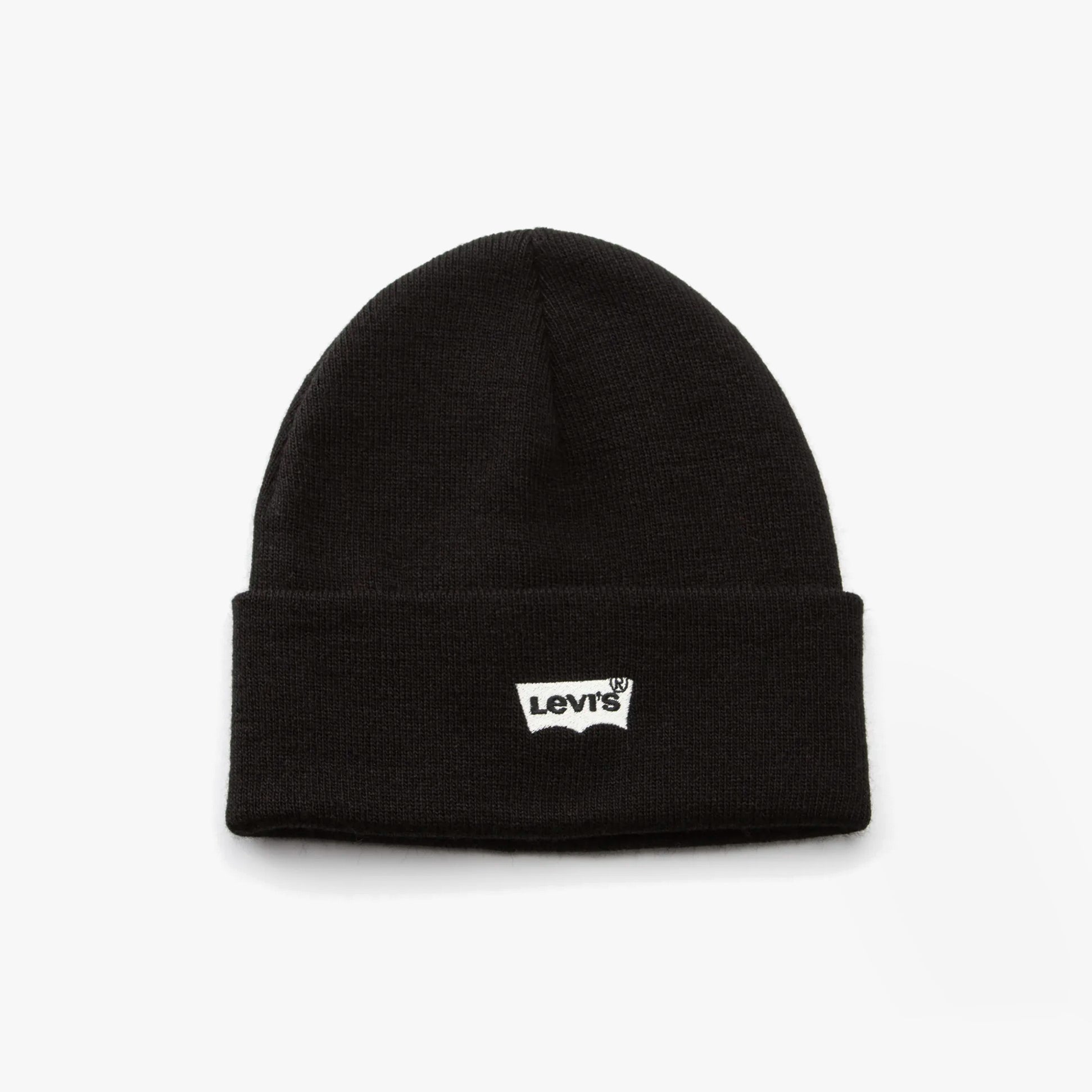 Levi's BATWING EMBROIDERED SLOUCHY BEANIE Mens Black