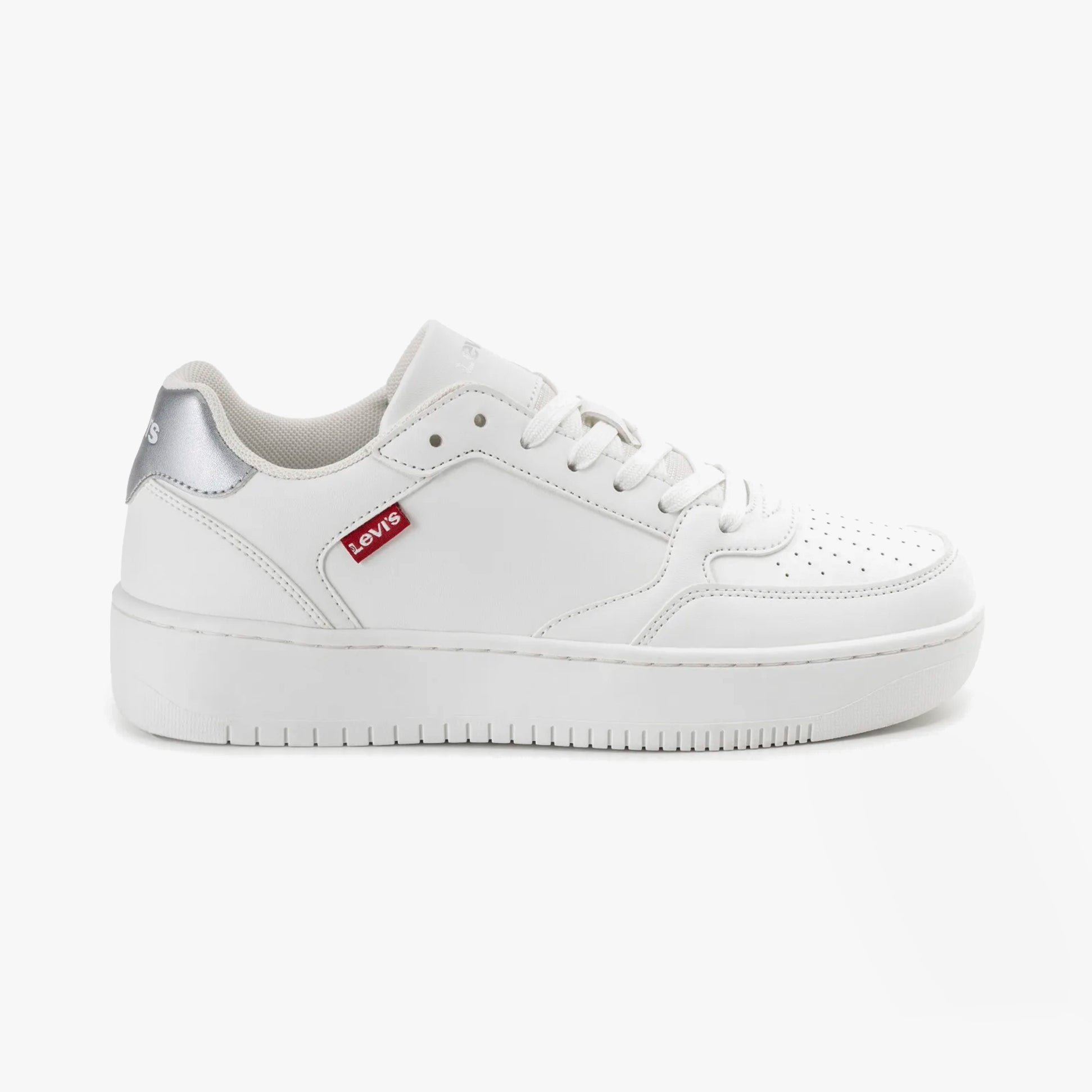 Levi's PAIGE Womens Trainers White/Silver