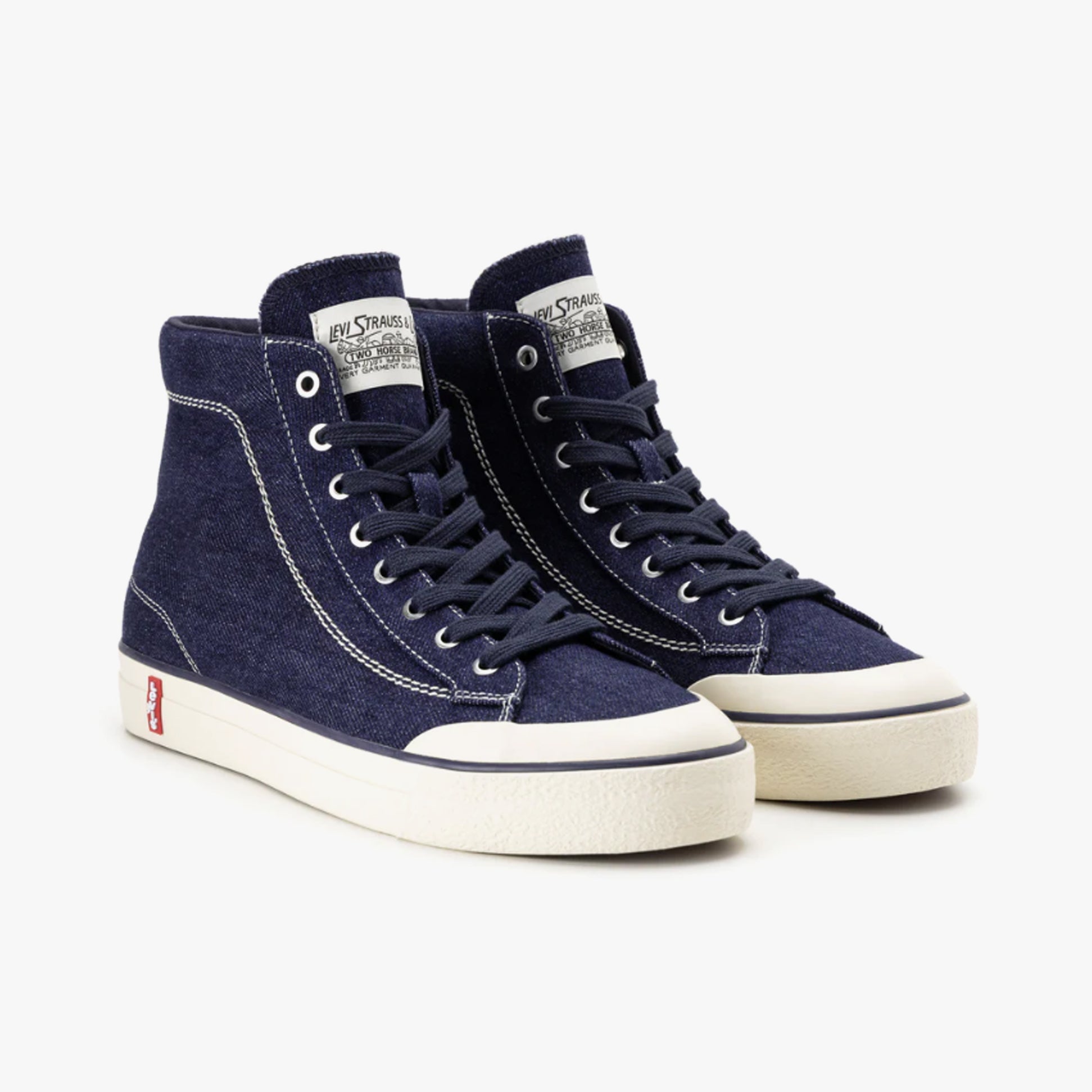 Levi's LS2 MID Mens Trainers Navy Blue