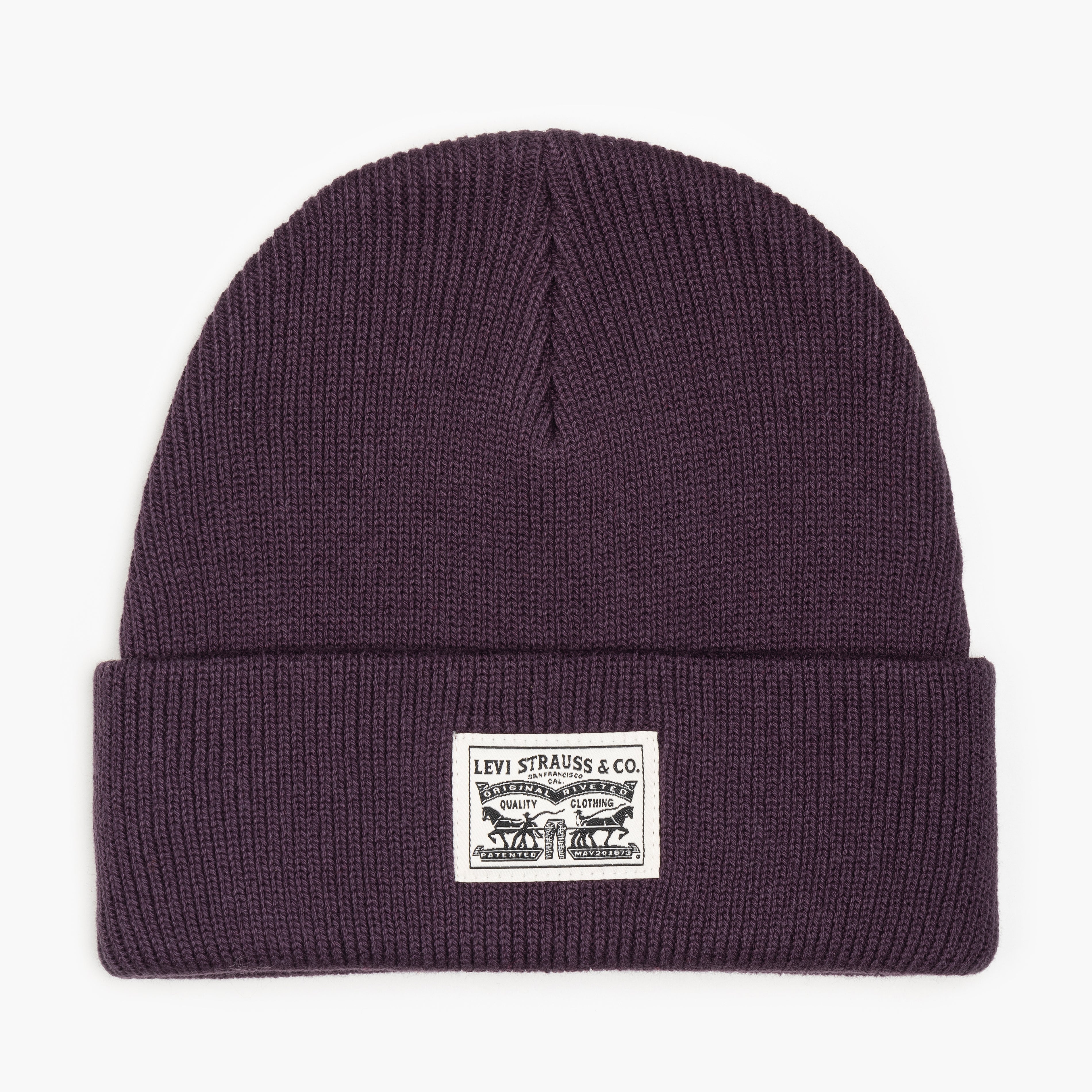 Levi's BACKPATCH BEANIE Womens Dark Purple