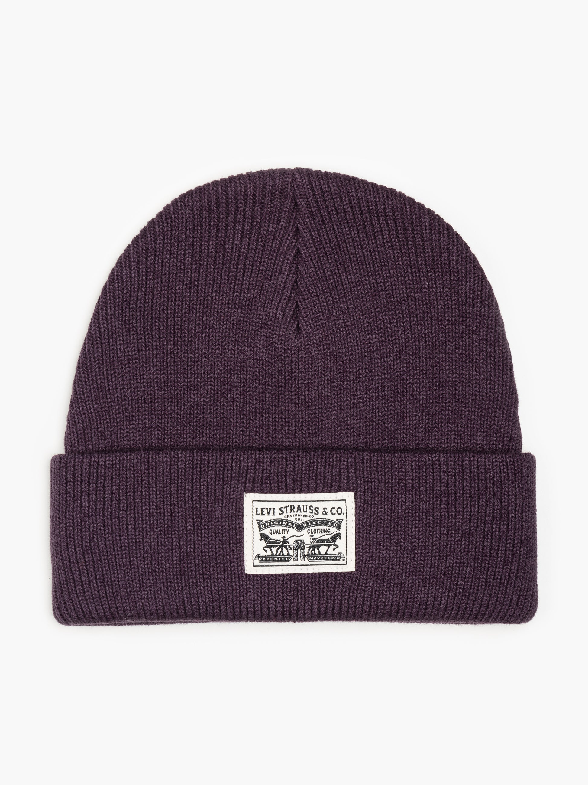 Levi's BACKPATCH BEANIE Womens Dark Purple