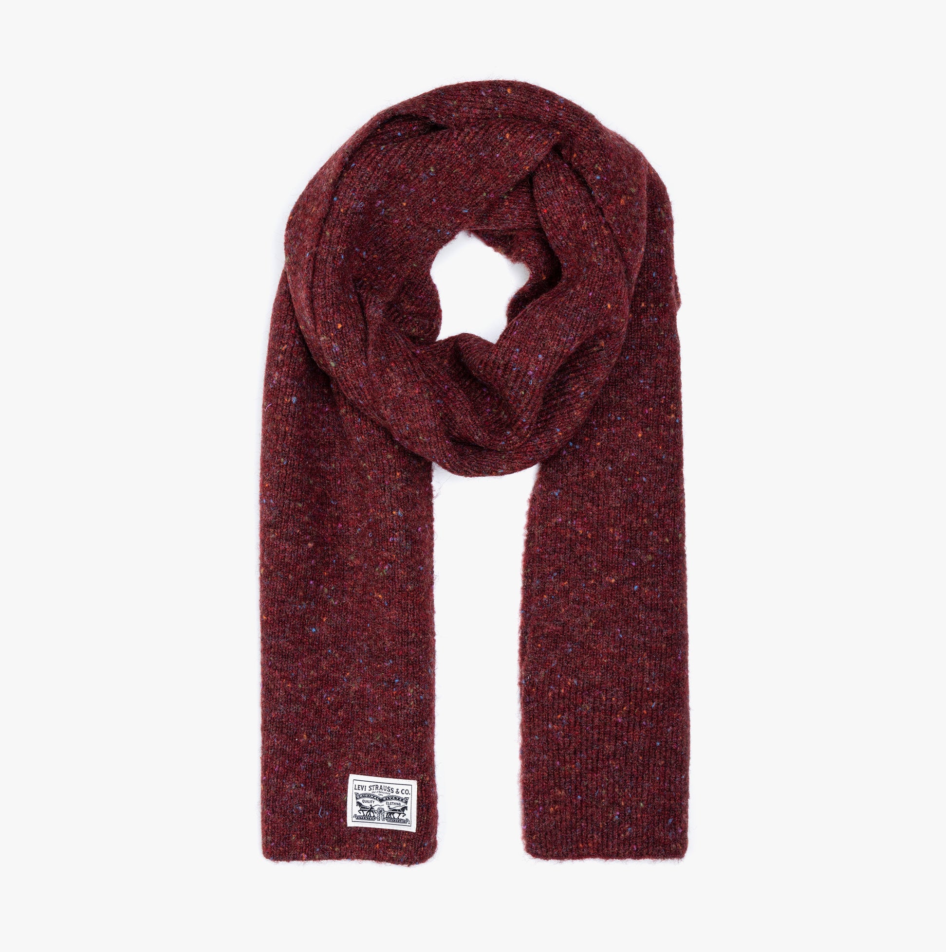 Levi's BACK PATCH SCARF Mens Bordeaux