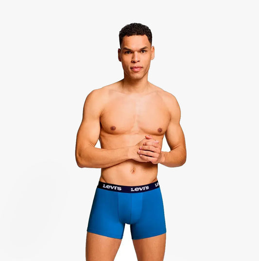 Levi's REPEAT LOGO Mens 3-Pack Trunks Blue Combo