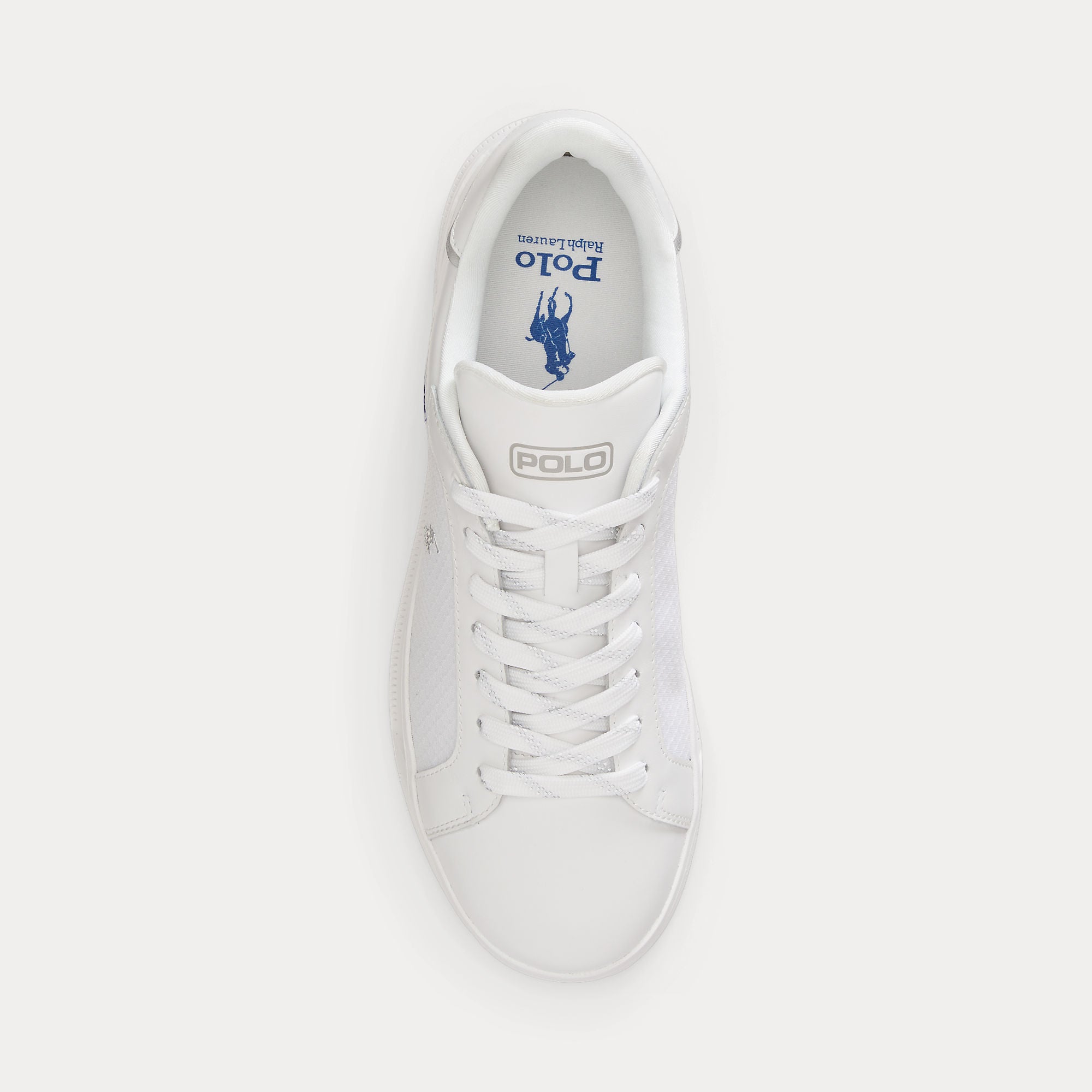 Polo Ralph Lauren HRT CT UTILY Mens Court Trainers White/Light Grey