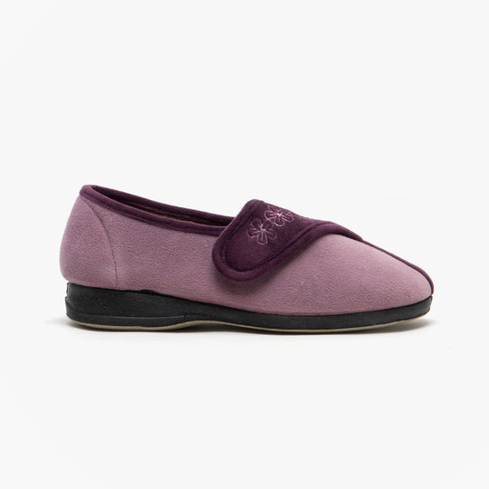 Sleepers GEMMA Womens Full Slippers Purple/Lilac