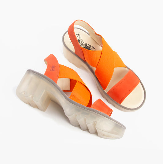 Fly London TAJI502FLY Womens Sandals Poppy Orange