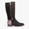 Lotus HARPER Womens Boots Black Microfibre/Snake
