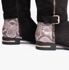 Lotus HARPER Womens Boots Black Microfibre/Snake