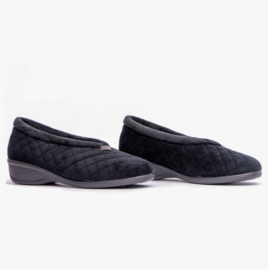 Lotus EADIE Womens Slippers Black
