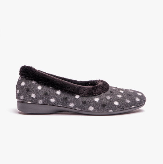 Lotus GERI Womens Slippers Black