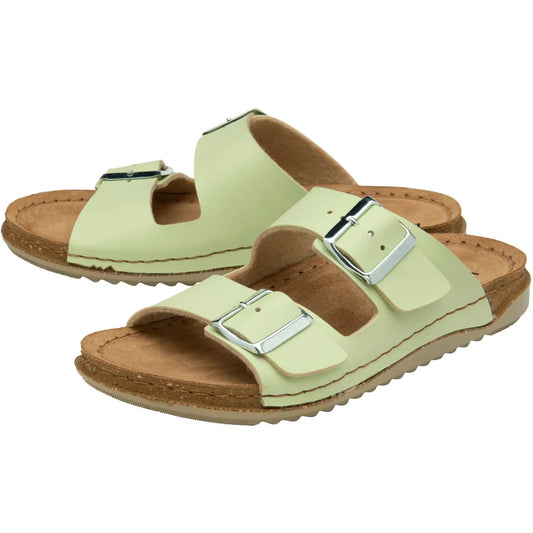 Lotus CORTONA Womens Open-Toe Mule Sandals Mint