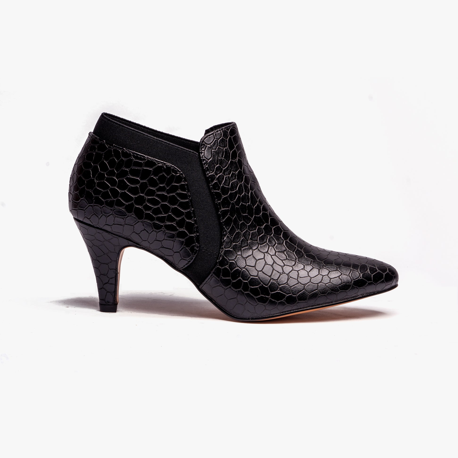 Lotus KRISTINA Womens Shoes Black Croc