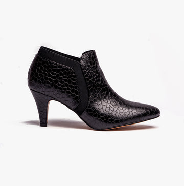 Lotus KRISTINA Womens Shoes Black Croc