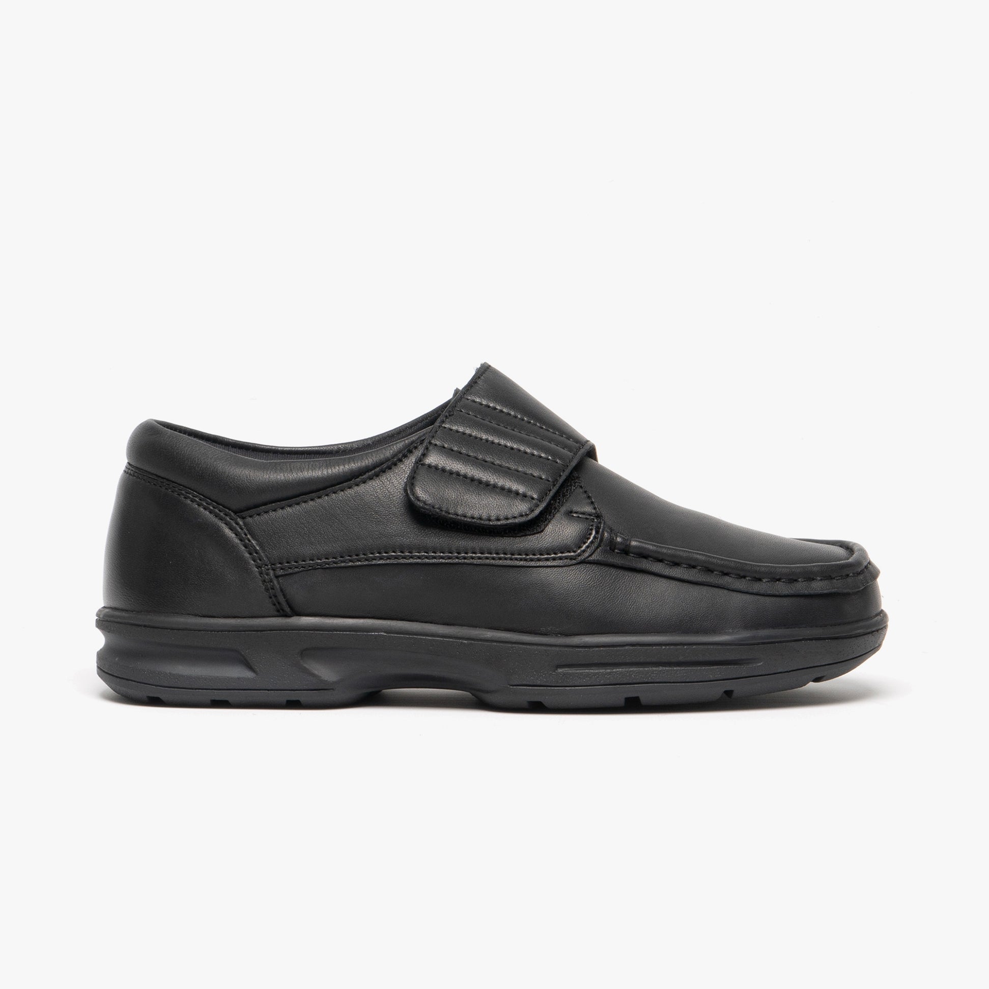 Dr Keller TEXAS Mens Leather Comfort Fit Shoes Black