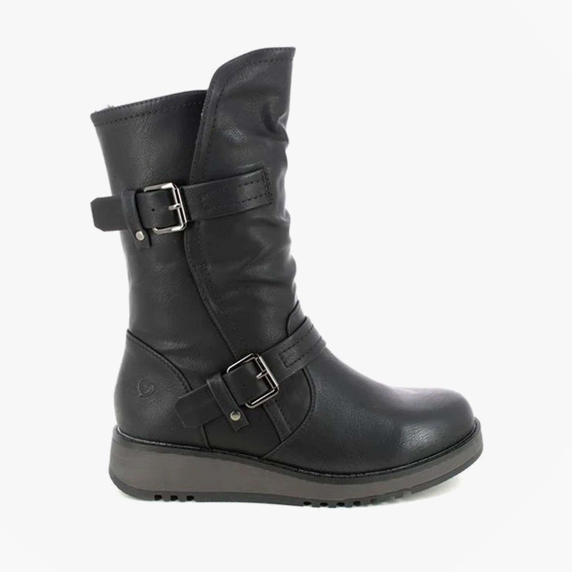 HANNAH4 Womens Biker Boots Black