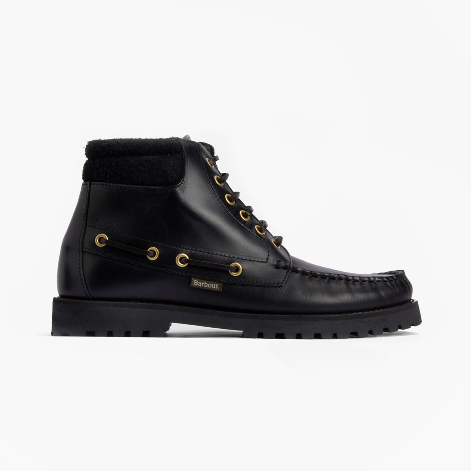 Barbour TILLER Mens Moccasin Boots Black