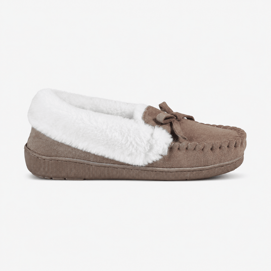 Jo & Joe KINLOCH Womens Moccasin Slippers Mink