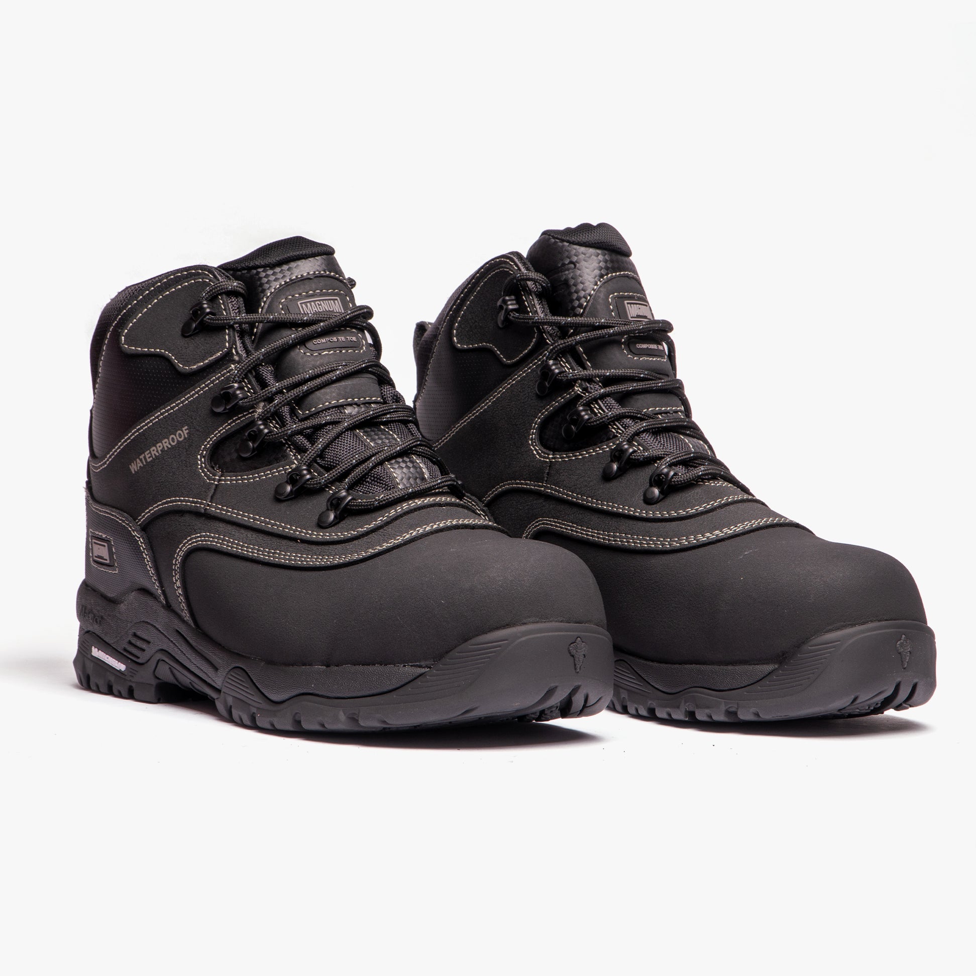 Magnum BROADSIDE 6.0 Mens Leather Industrial Safety Boots Black