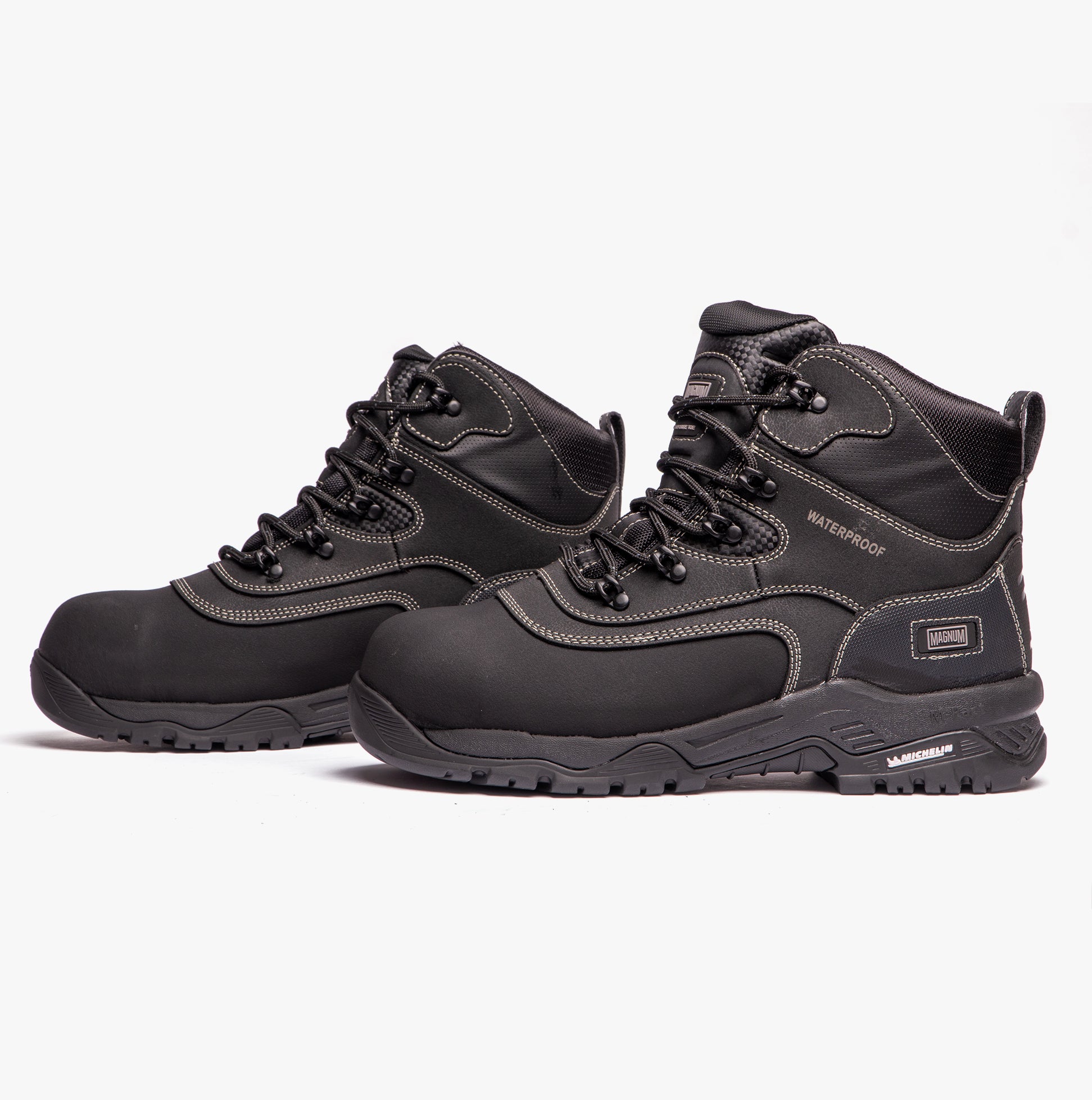 Magnum BROADSIDE 6.0 Mens Leather Industrial Safety Boots Black