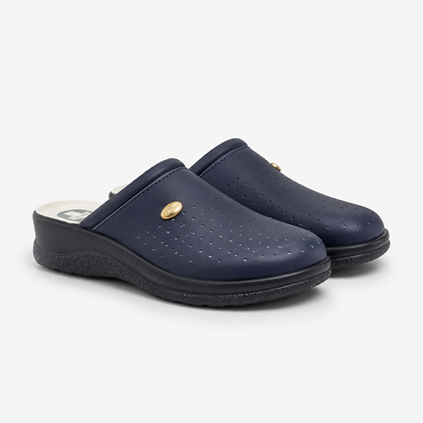 Medi Mules MARY Womens Clogs Navy