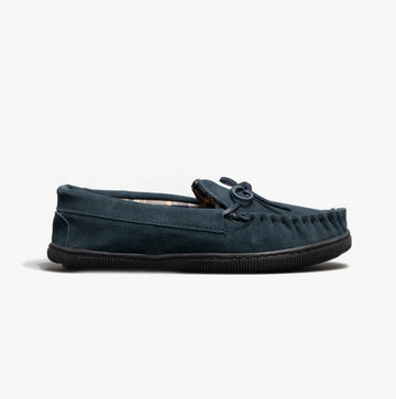 Mirak ALBERTA Mens Moccasin Slippers Navy