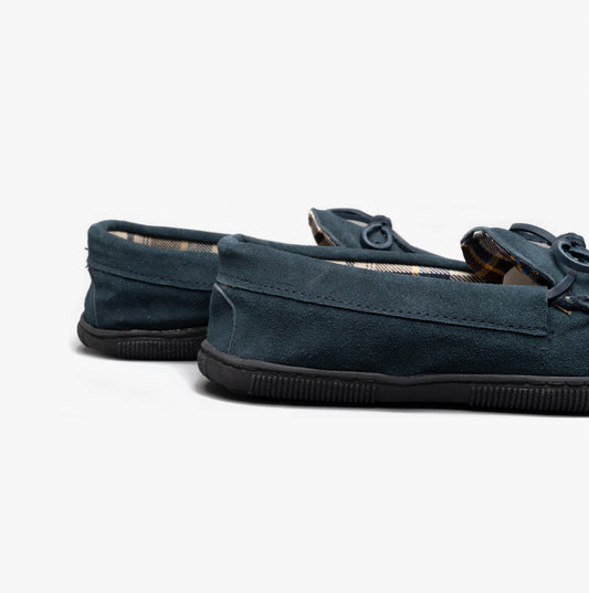 Mirak ALBERTA Mens Moccasin Slippers Navy