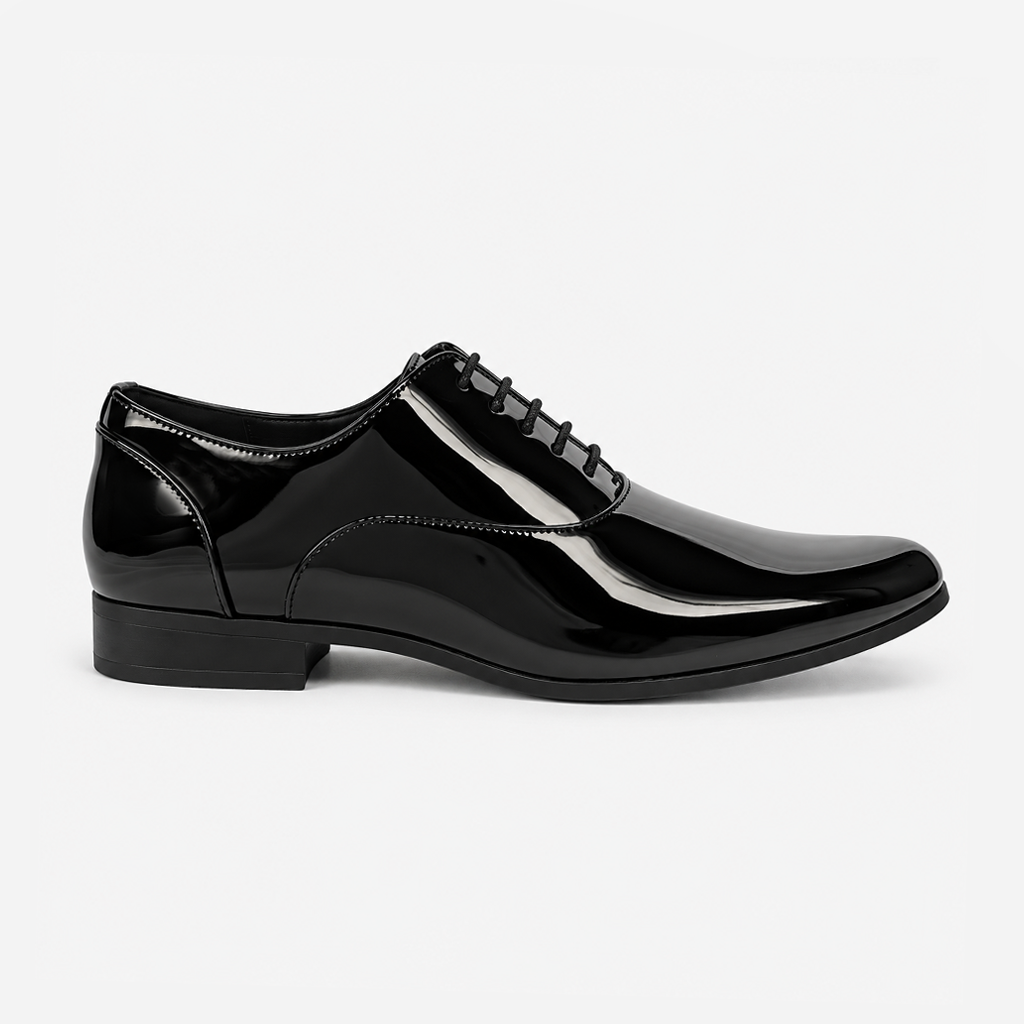 Mister Carlo OSCAR Mens Oxford Shoes Black Patent