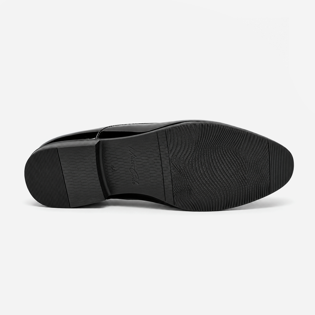 Mister Carlo OWEN Mens Derby Shoes Black Patent