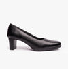 Mod Comfys CELIAS Womens Leather Court Shoes Black