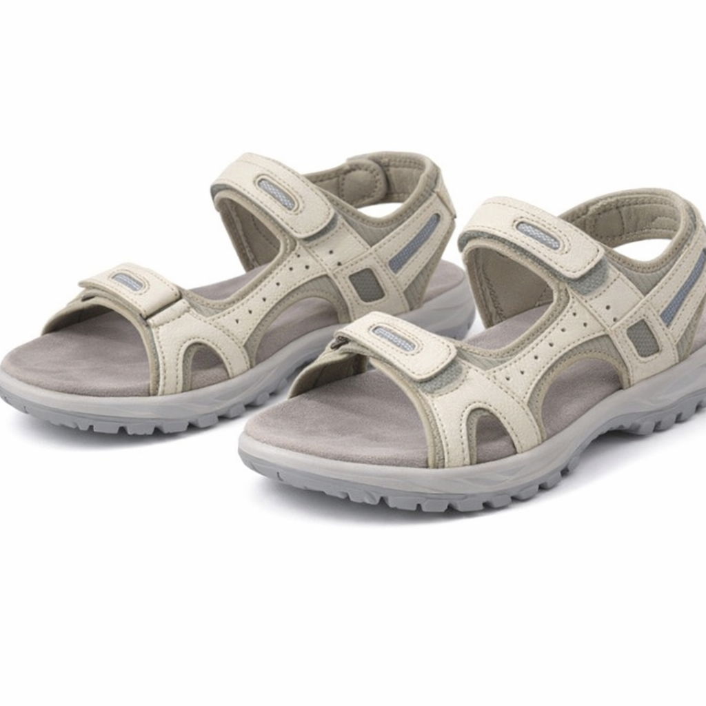 Mod Comfys JESS Womens Ankle Strap Sandals White