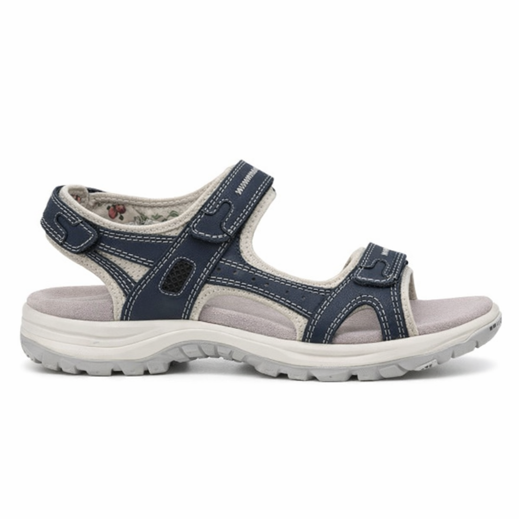 Mod Comfys JESS Womens Ankle Strap Sandals Denim Blue
