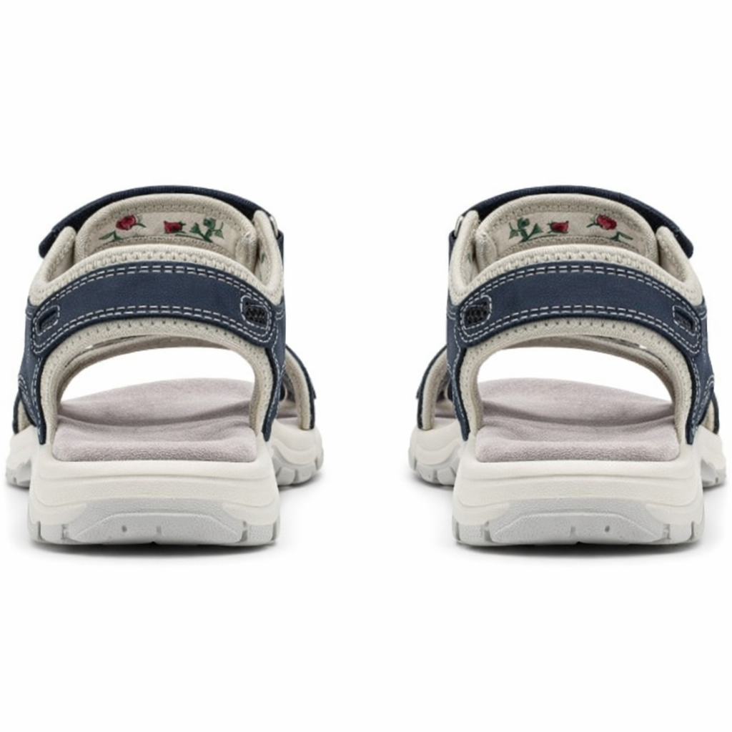 Mod Comfys JESS Womens Ankle Strap Sandals Denim Blue