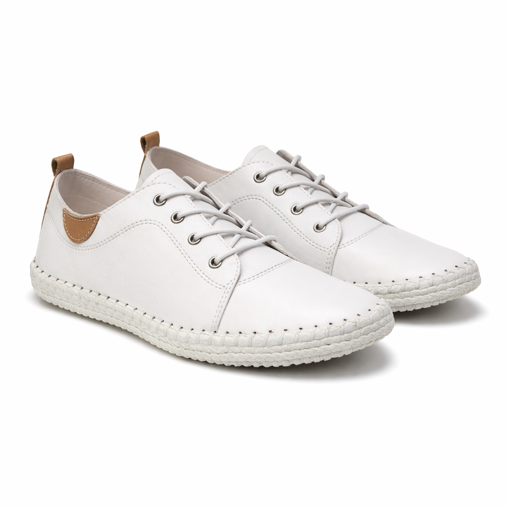 Mod Comfys GWEN Womens Casual Shoes White