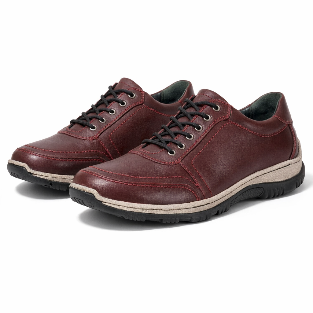 Mod Comfys GRACE Womens Casual Shoes Burgundy