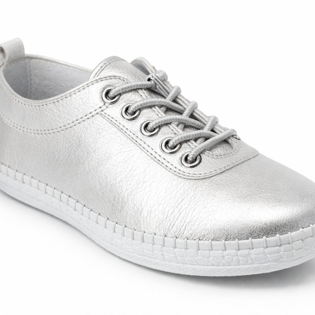 Mod Comfys LOUISE Womens Comfort Shoes Silver
