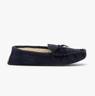 Mokkers JAKE Mens Suede Moccasins Navy