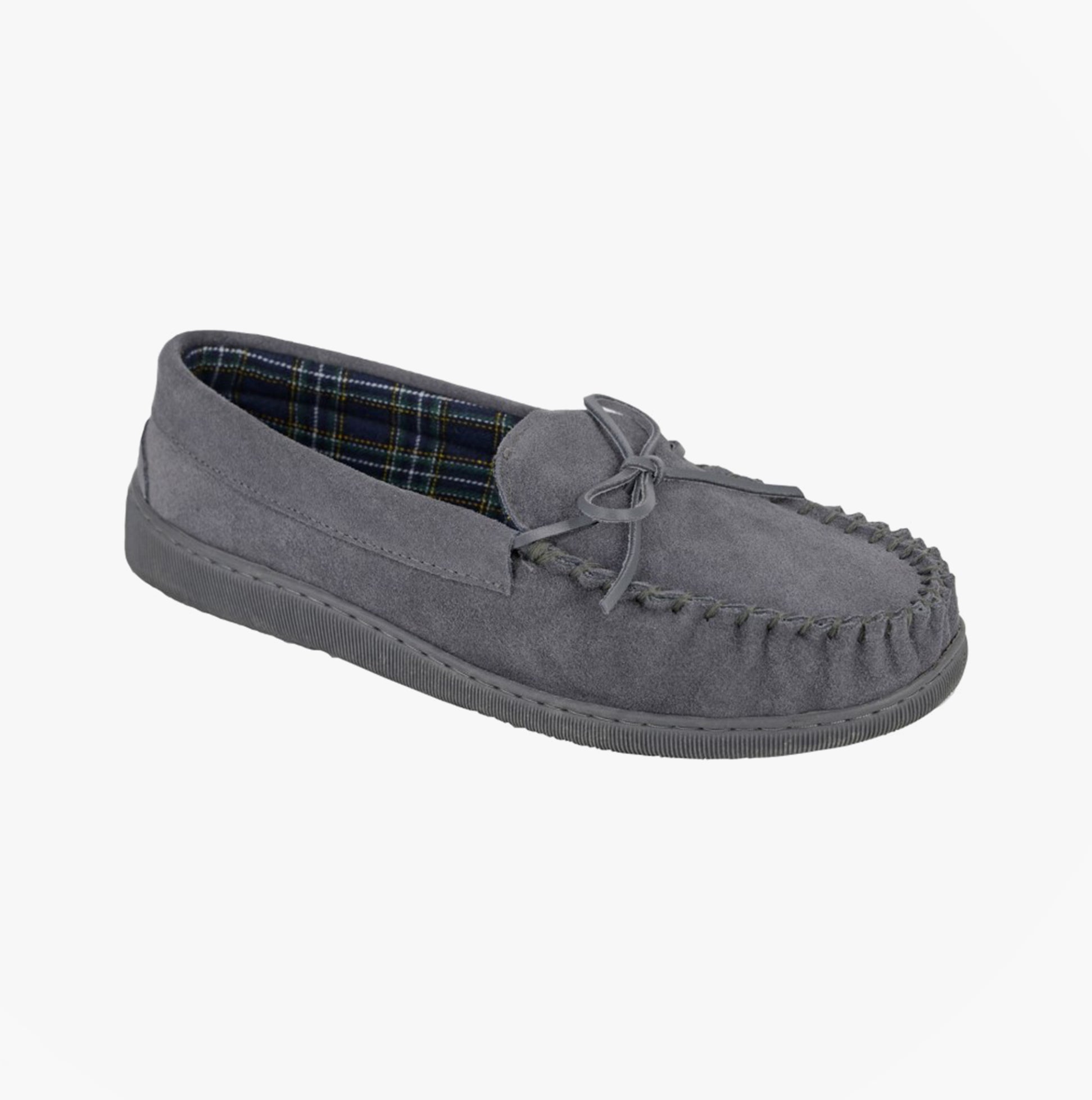 Mokkers ADIE Mens Moccasins Slippers Grey