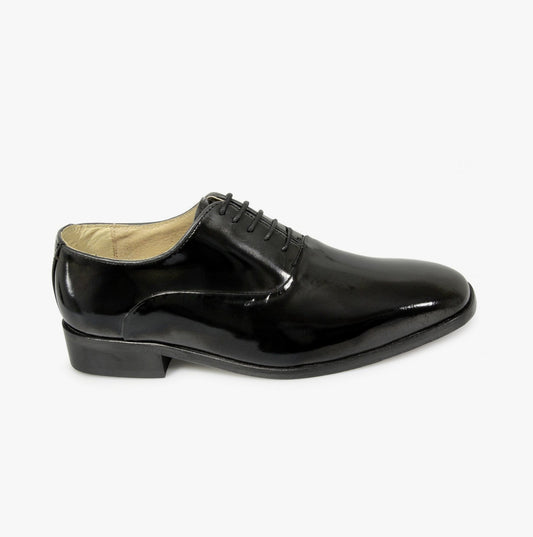 Montecatini Mens Patent Leather Evening Oxford Shoes Black