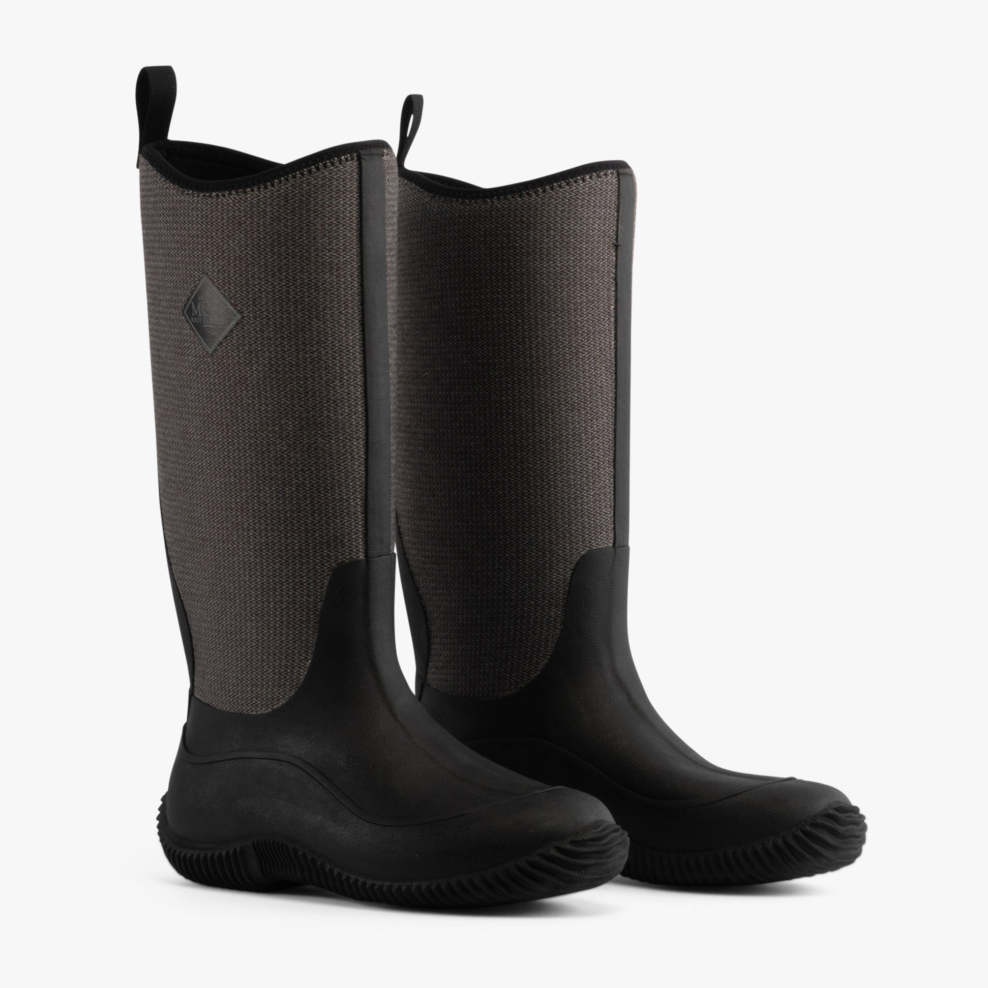 Muck Boots HALE HERRINGBONE Womens Rubber Wellington Boots Black