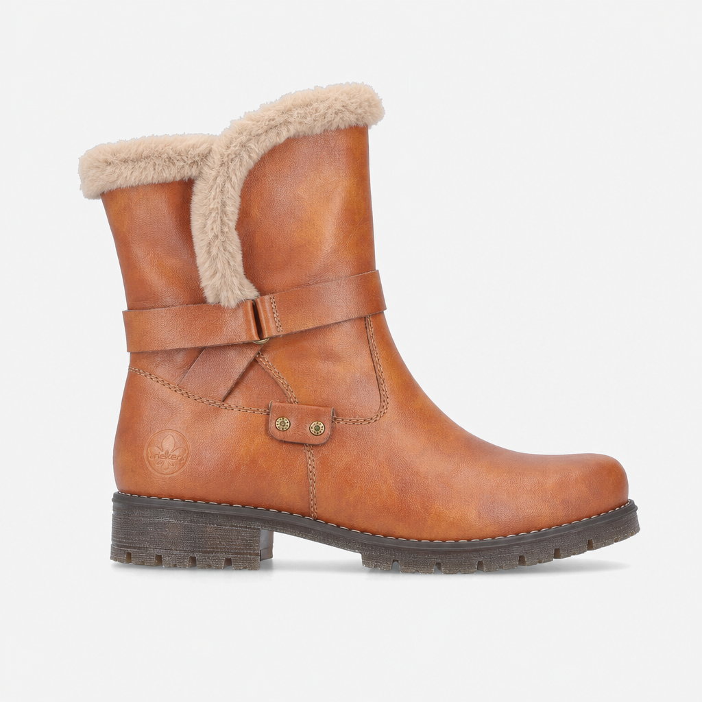 Rieker 79580 Womens Warm Lined Boots Cayenne
