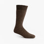 Mud Dogs Mens Welly Boot Socks Brown side view showing the wool blend texture and ribbed cuff design.