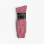 Mud Dogs Womens Welly Boot Socks Pink, front view, wool blend material, bright pink color.