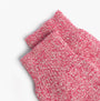 Mud Dogs Womens Welly Boot Socks Pink detailed view showcasing the wool blend material and vibrant pink color.