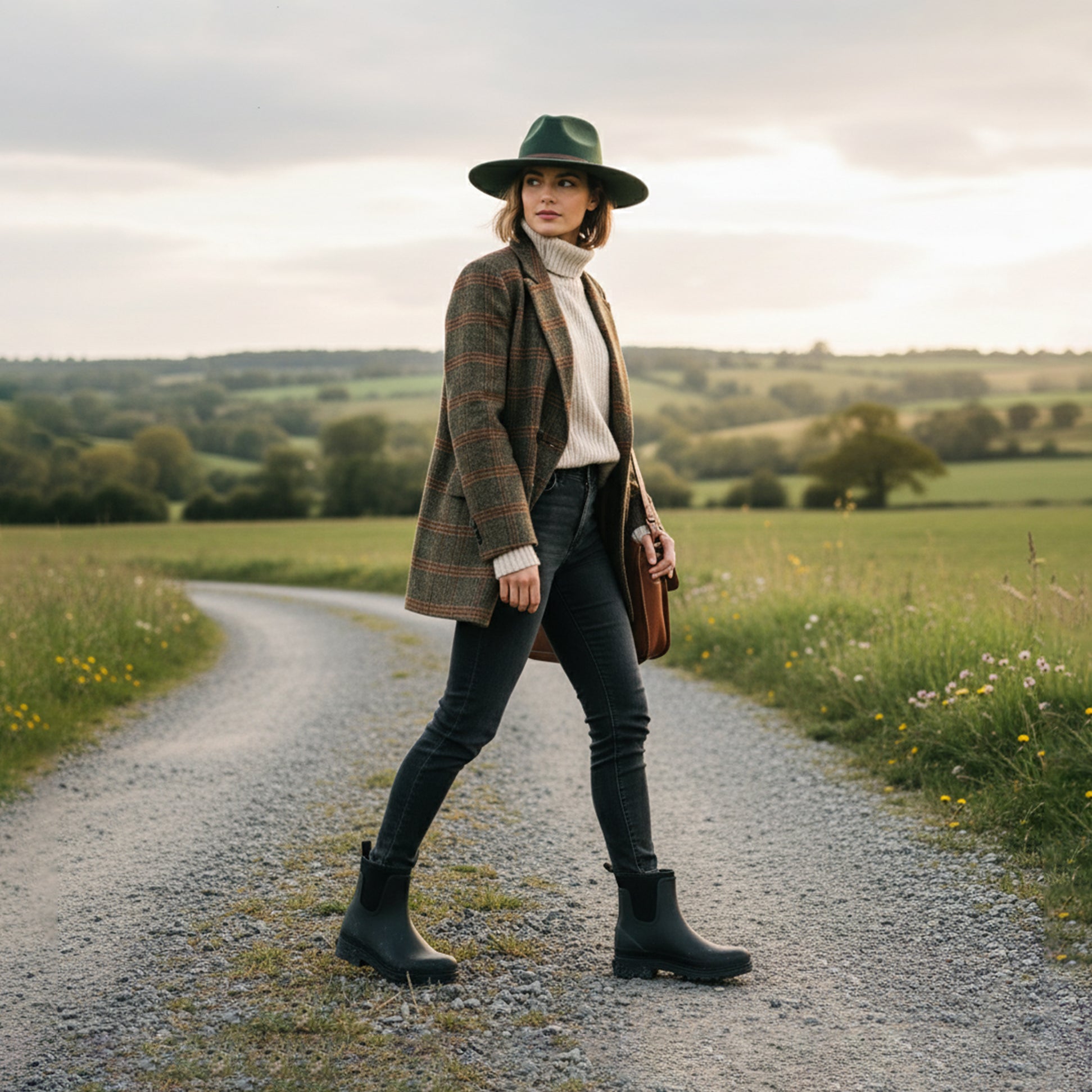Mud Dogs BROOKE Womens Wellington Boots Black