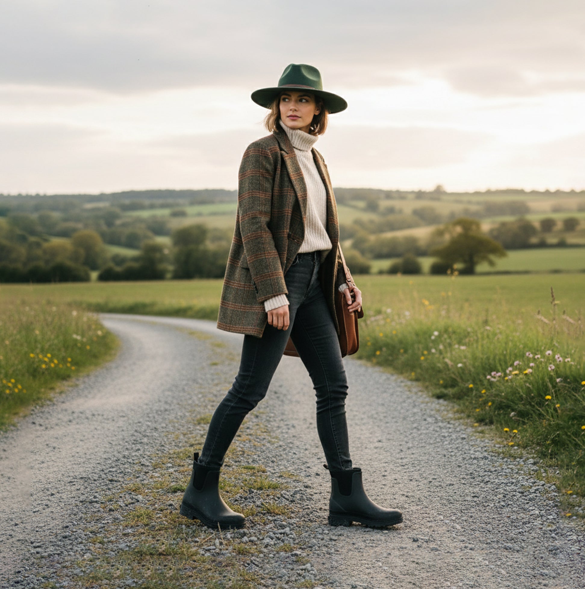 Mud Dogs BROOKE Womens Wellington Boots Black