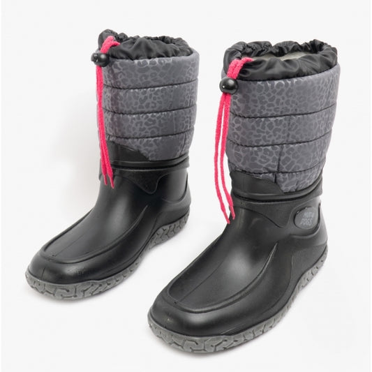 Mud Dogs NORDIC Womens Snow Boot Boots,Wellingtons (Womens) Black/Leopard